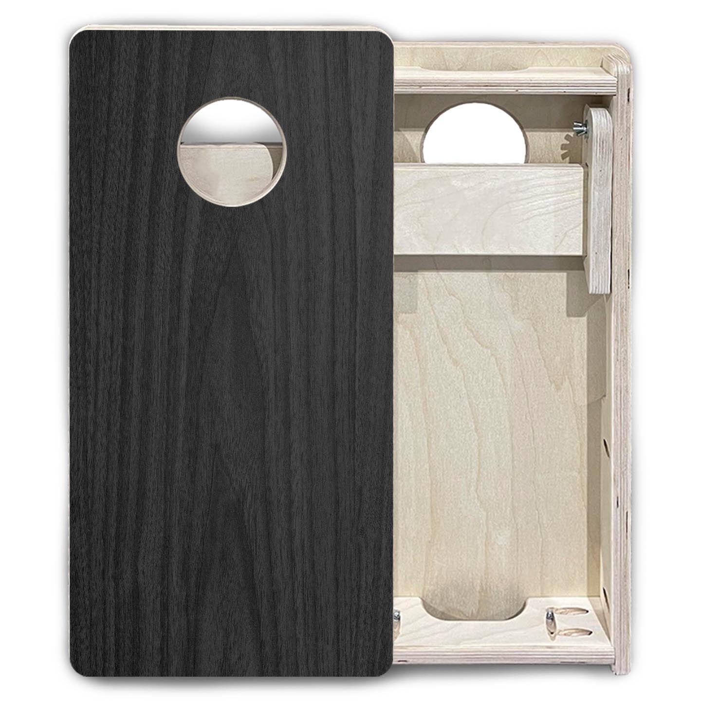 Dark Grey Wood - Mini or Vacation Size Cornhole Boards Cornhole Solutions