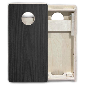 Dark Grey Wood - Mini or Vacation Size Cornhole Boards Cornhole Solutions