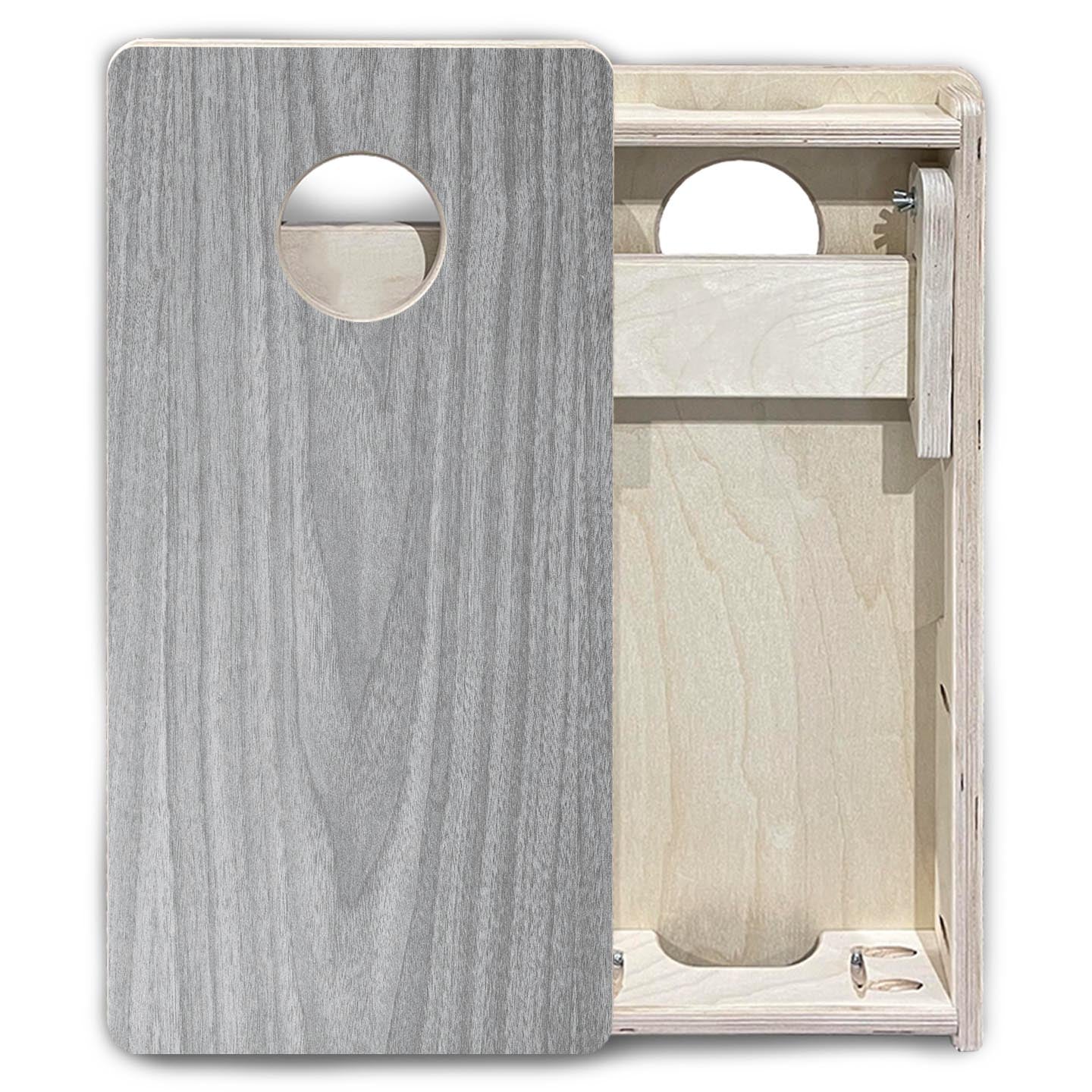 Light Grey Wood - Mini or Vacation Size Cornhole Boards Cornhole Solutions