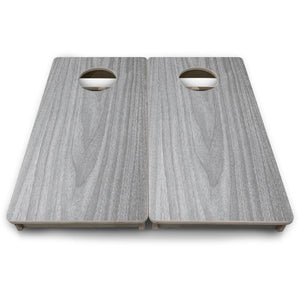 Light Grey Wood - Mini or Vacation Size Cornhole Boards Cornhole Solutions