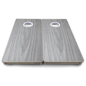 Light Grey Wood - Mini or Vacation Size Cornhole Boards Cornhole Solutions