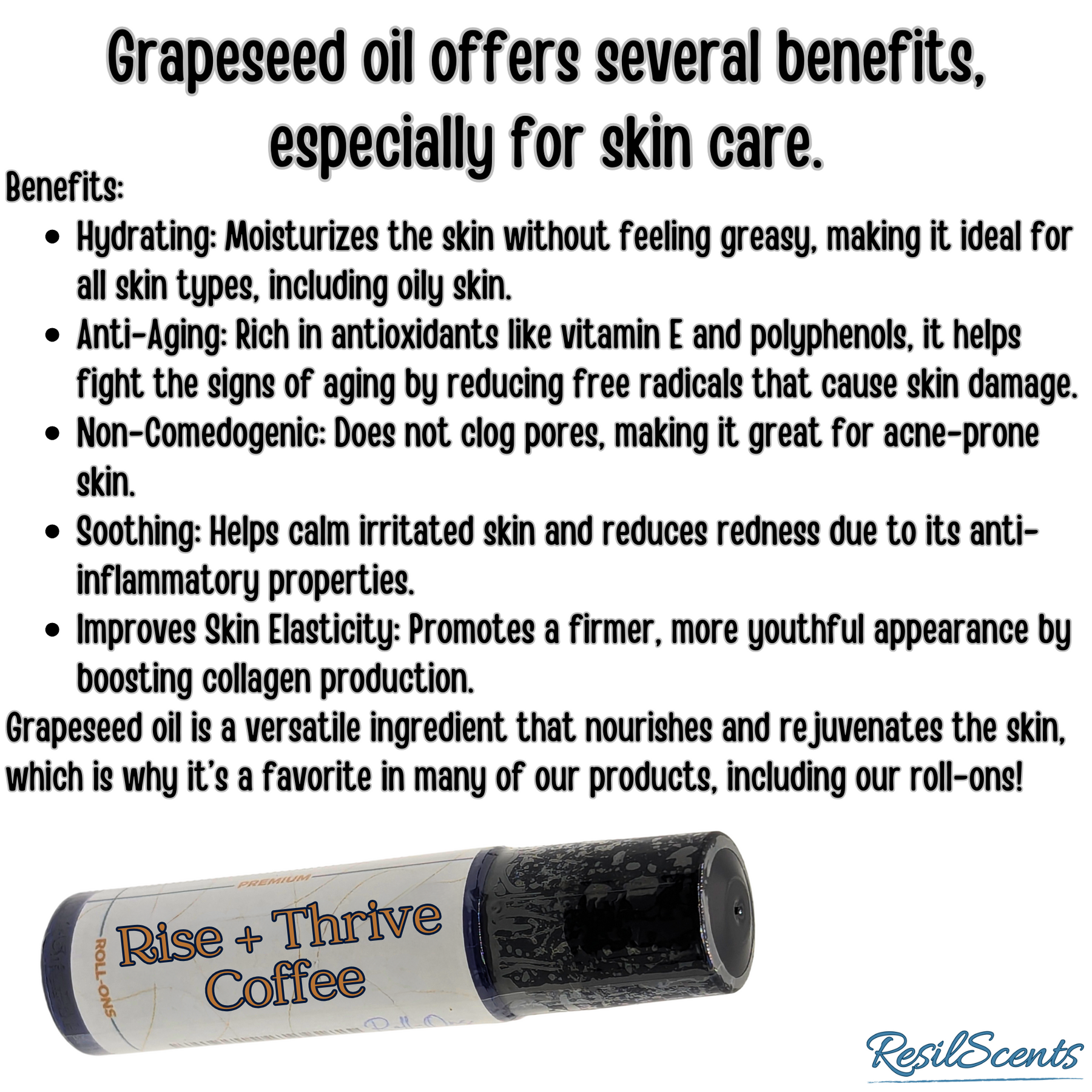Rise + Thrive Coffee Roll-On Oil – Rich, Bold & Energizing | ResilScents™