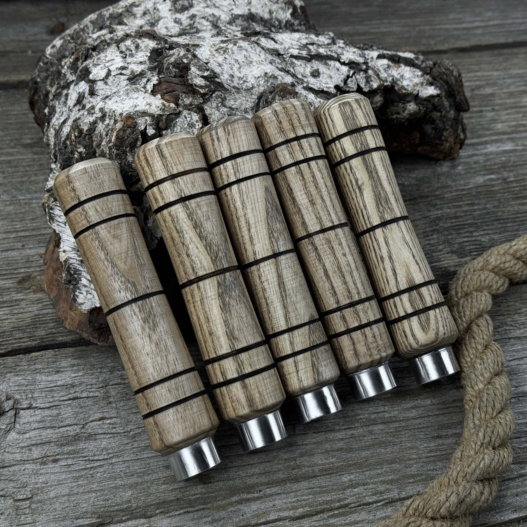 5-Piece Ash Wood Handle Set