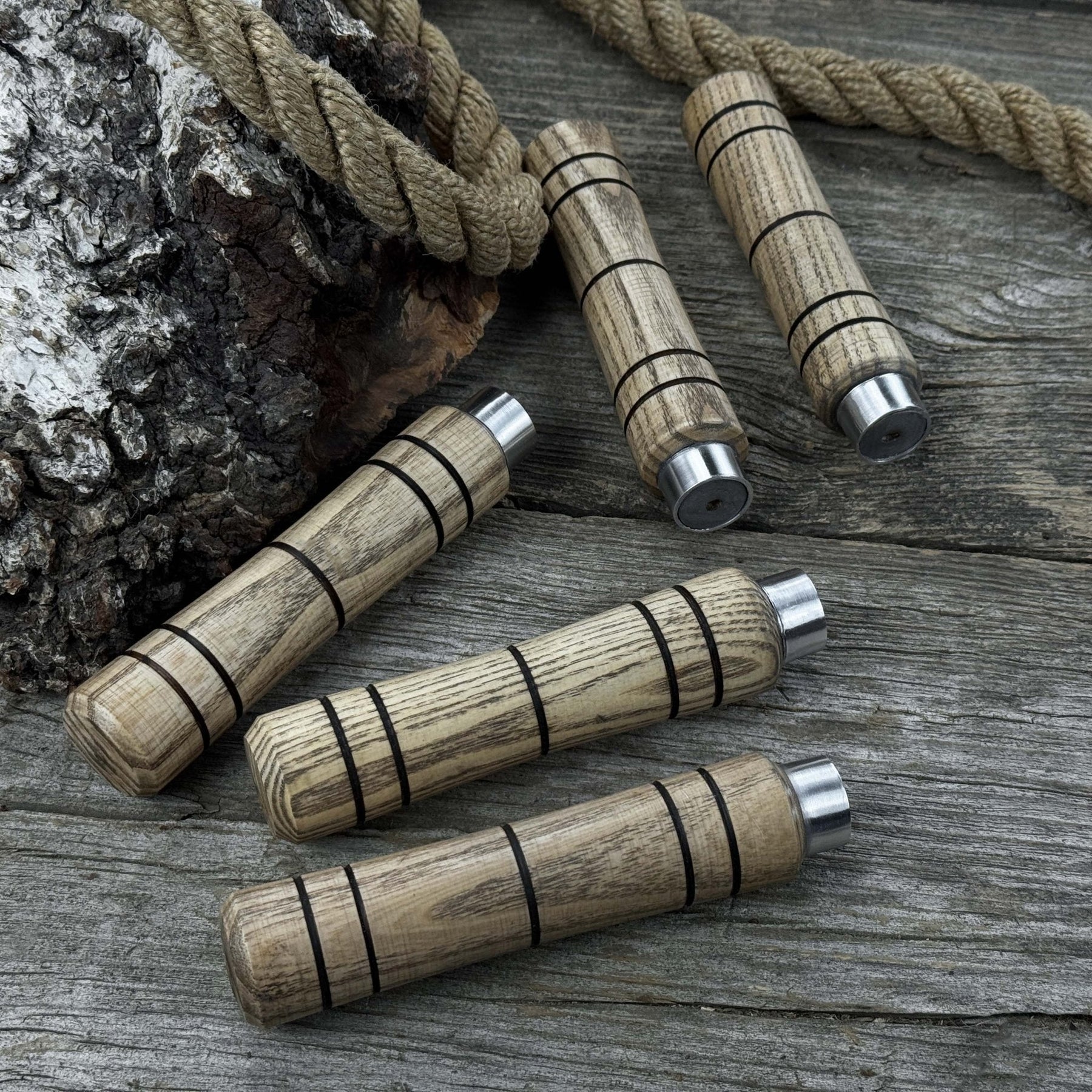 5-Piece Ash Wood Handle Set