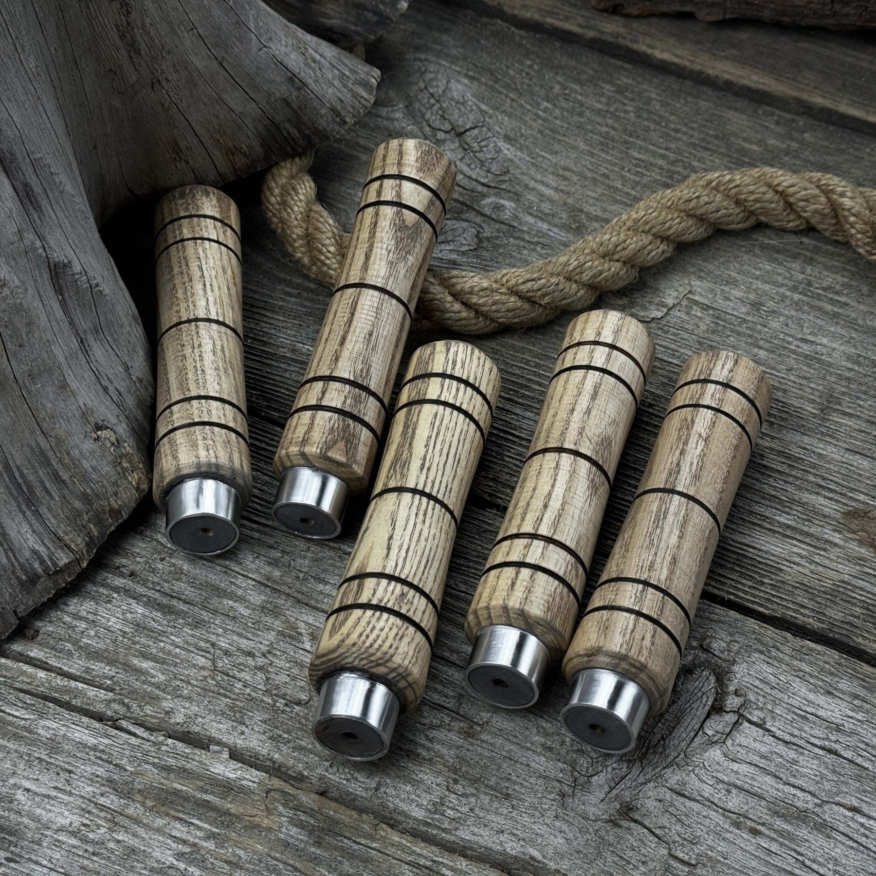 5-Piece Ash Wood Handle Set
