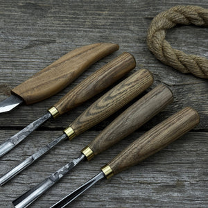 5-Piece Wood Carving Set – Whittling Knife & Gouges