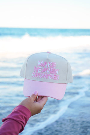 Make Heaven Crowded - Vintage Trucker Hat by KenzKustomz, Southern lifestyle apparel detail photo 25