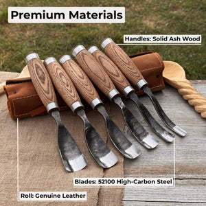 6-Piece Long Bent Gouge Set