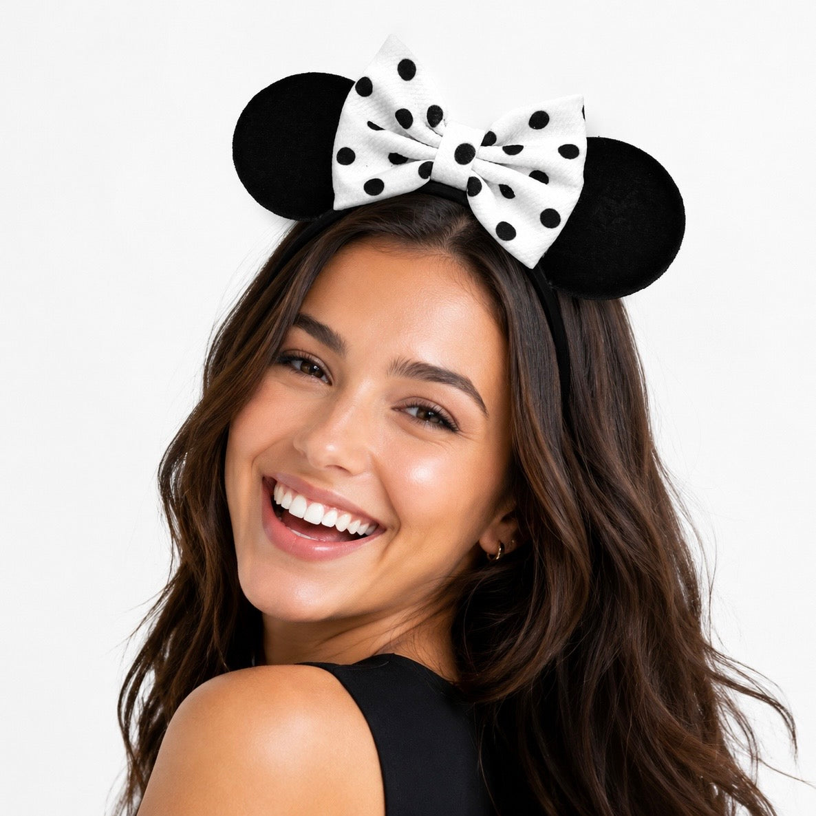 Black Dotted Bow Ears by Little Ears Boutique, travel planning service detail photo 2