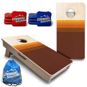 Retro Gradient - Mini or Vacation Size Cornhole Boards Cornhole Solutions