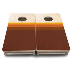 Retro Gradient - Mini or Vacation Size Cornhole Boards Cornhole Solutions