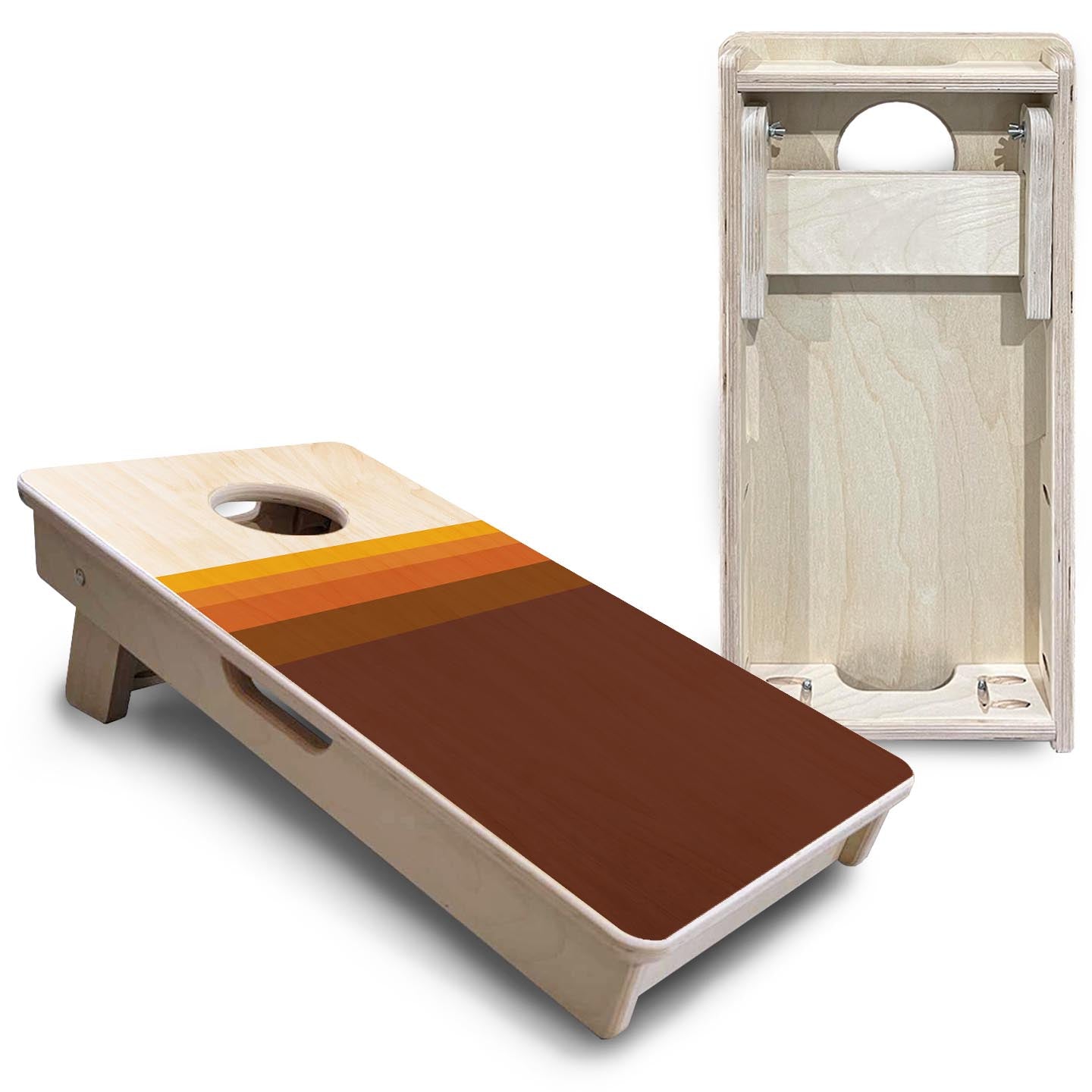 Retro Gradient - Mini or Vacation Size Cornhole Boards Cornhole Solutions