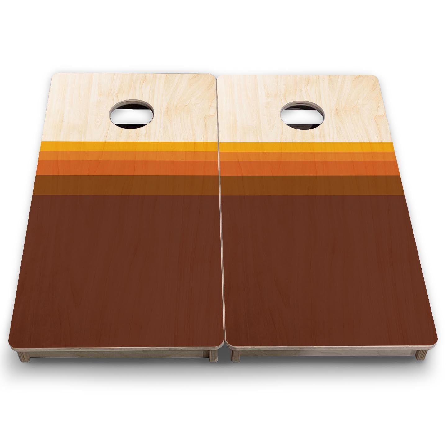 Retro Gradient - Mini or Vacation Size Cornhole Boards Cornhole Solutions