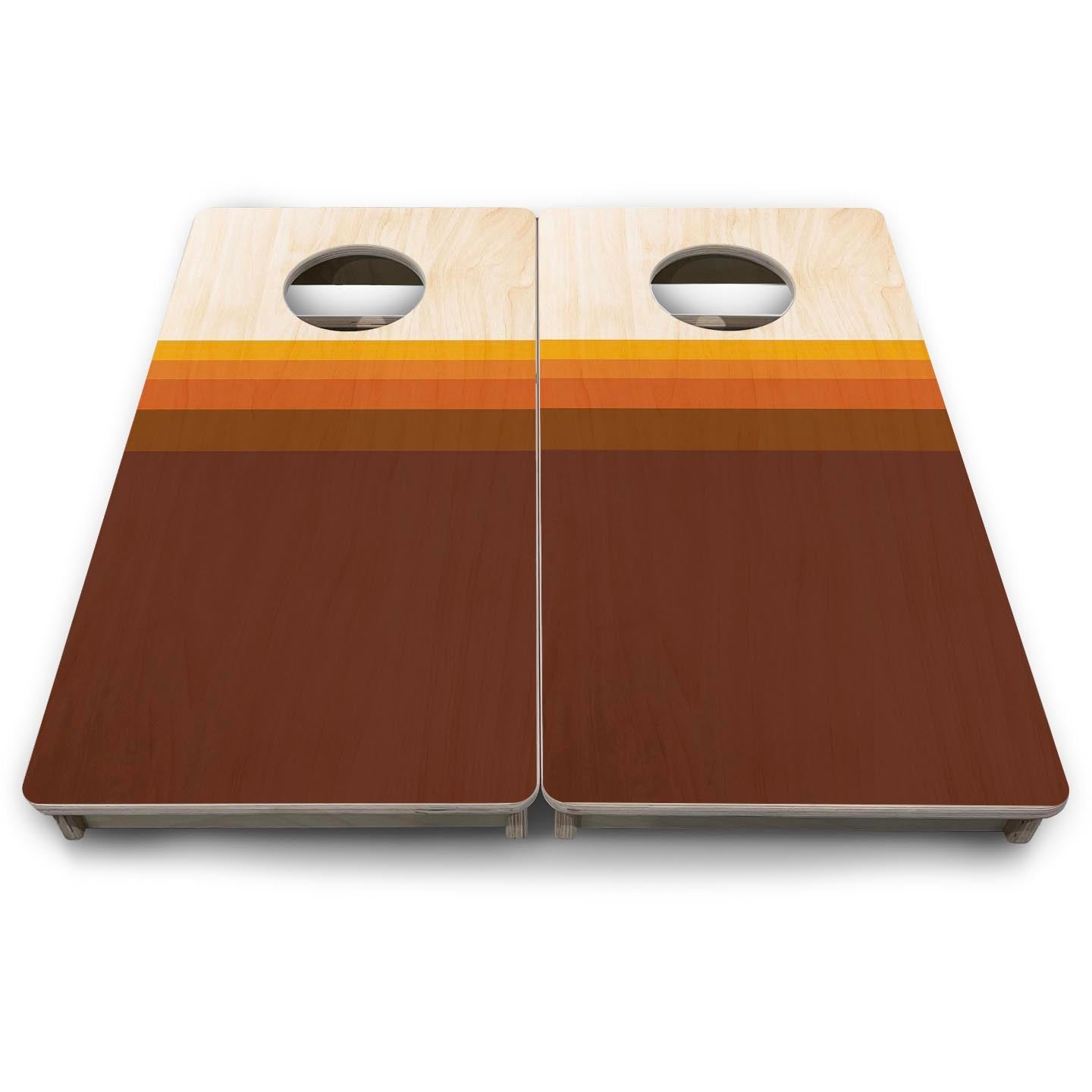 Retro Gradient - Mini or Vacation Size Cornhole Boards Cornhole Solutions