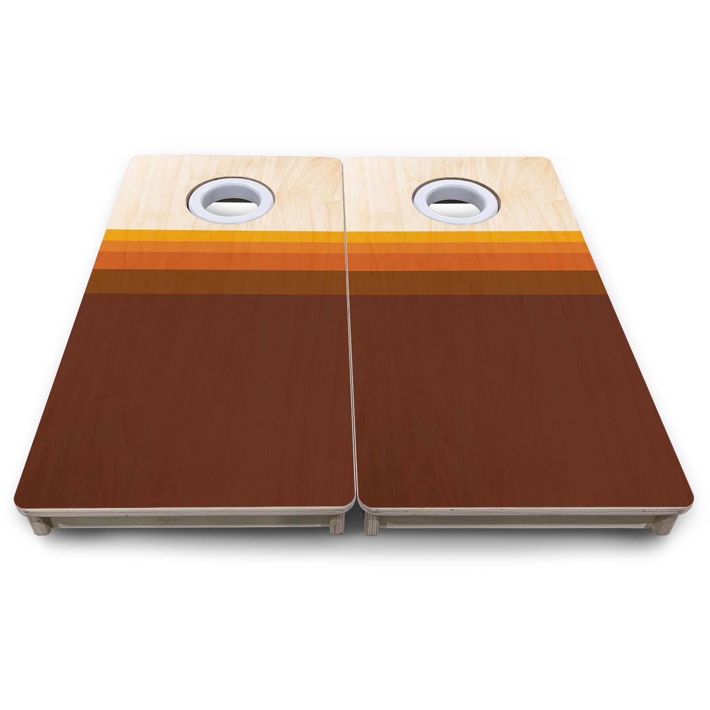 Retro Gradient - Mini or Vacation Size Cornhole Boards Cornhole Solutions
