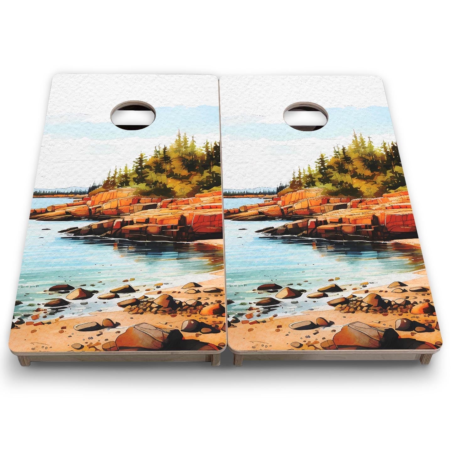 Acadia - Mini or Vacation Size Boards Cornhole Solutions