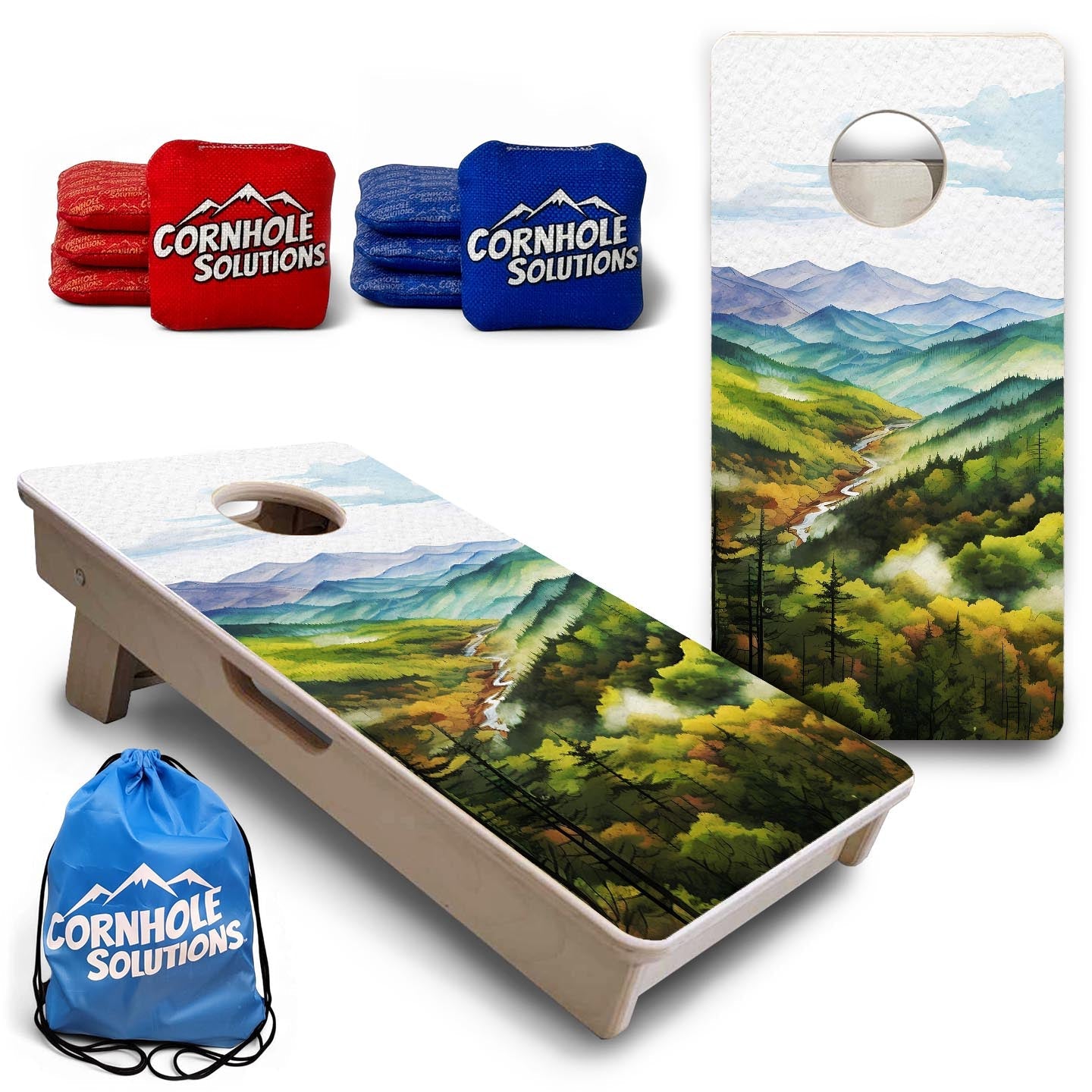 Smoky Mountains - Mini or Vacation Size Boards Cornhole Solutions
