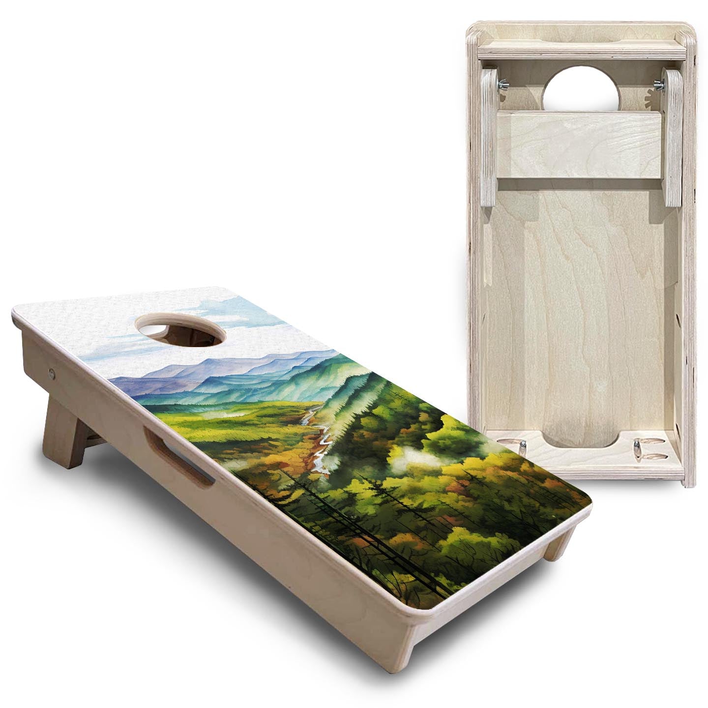 Smoky Mountains - Mini or Vacation Size Boards Cornhole Solutions