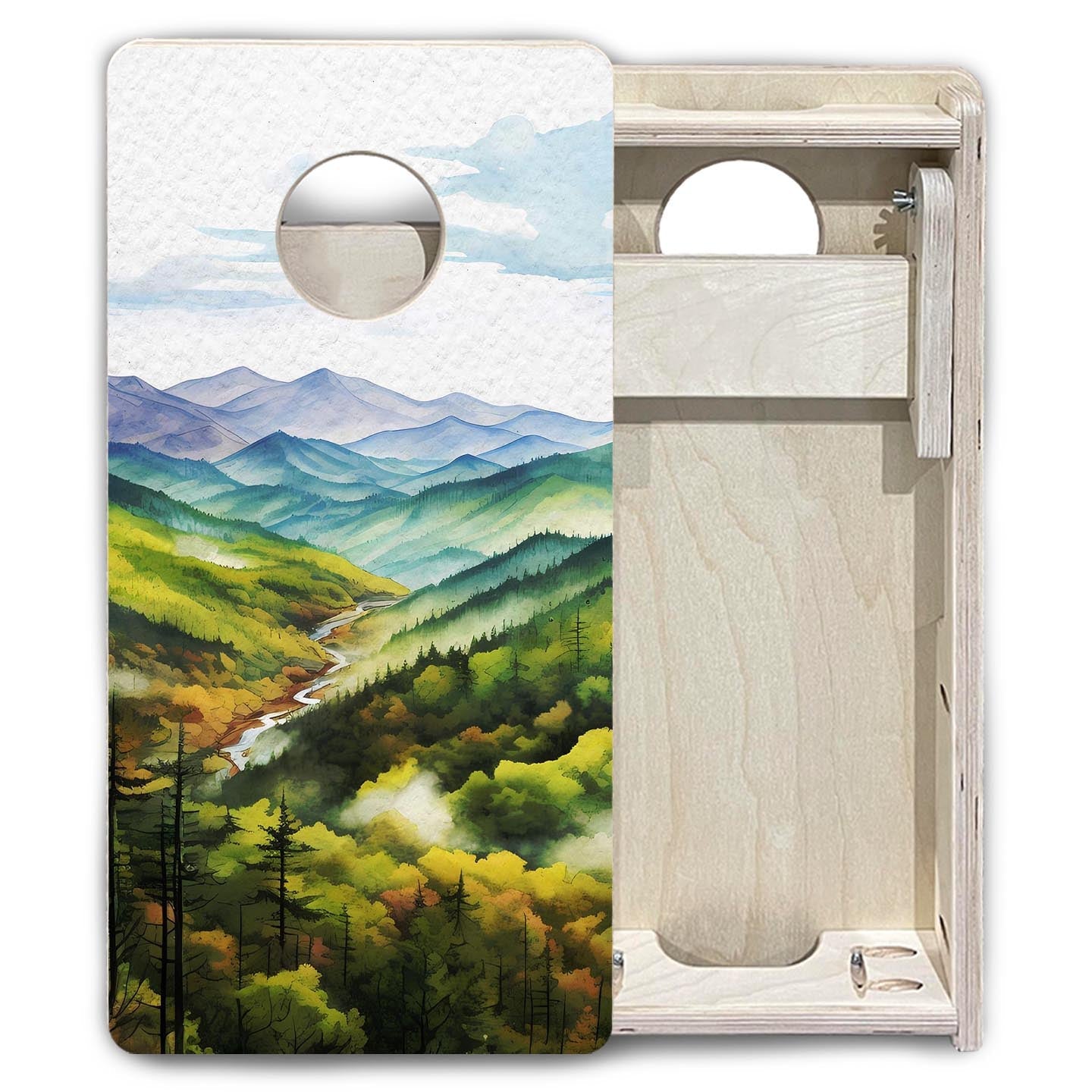 Smoky Mountains - Mini or Vacation Size Boards Cornhole Solutions