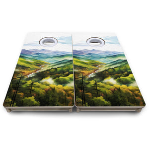 Smoky Mountains - Mini or Vacation Size Boards Cornhole Solutions