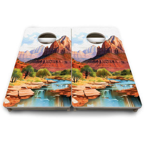Zion - Mini or Vacation Size Boards Cornhole Solutions