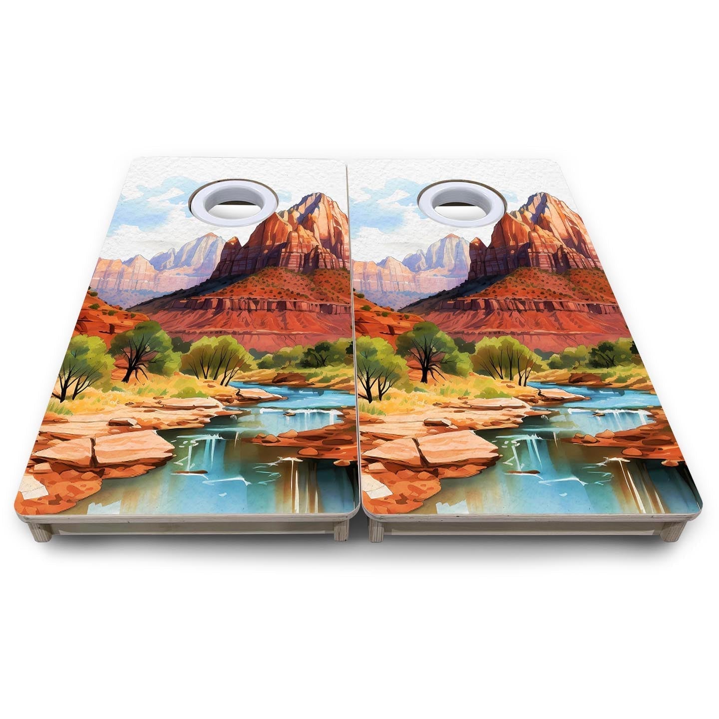 Zion - Mini or Vacation Size Boards Cornhole Solutions