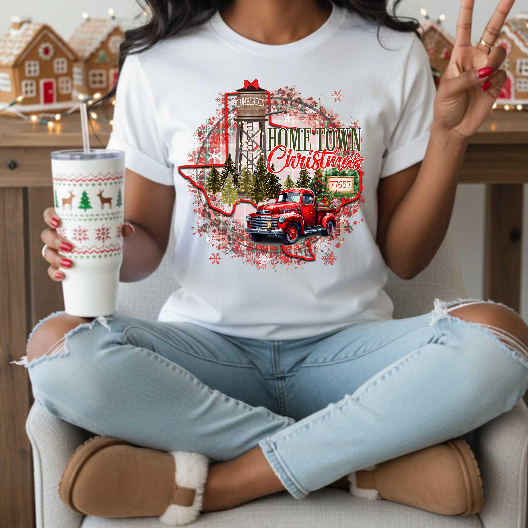 Home Town Christmas Crewneck
