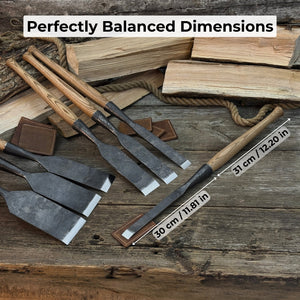 7-Piece Long Timber Framing Chisel Set