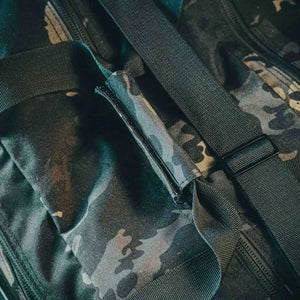 72-Hour 500D Cordura Duffle Bag by Recycled Firefighter, handmade leather goods detail photo 5