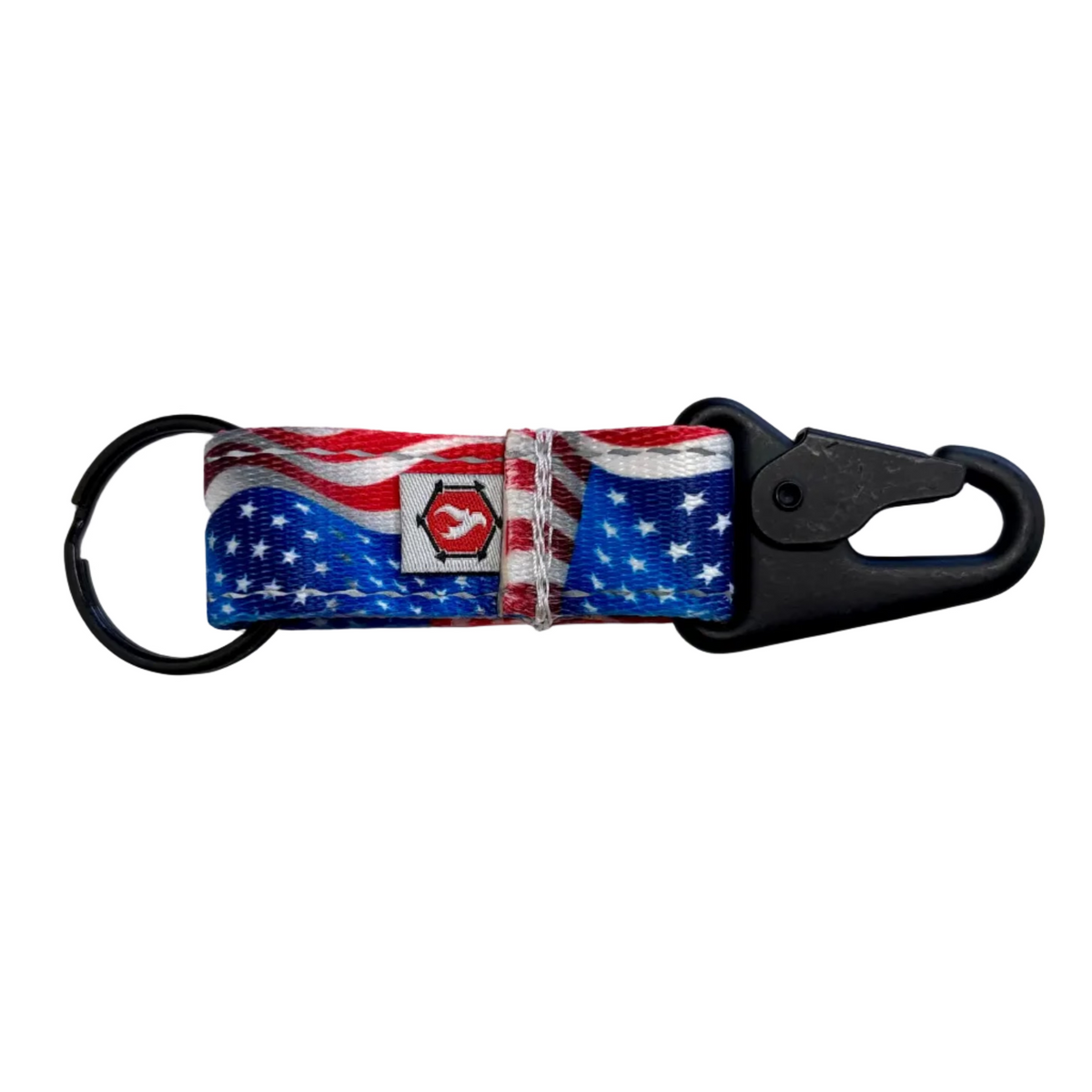 The Chauffeur - American Flag Edition - Durable Keychain Clip by Recycled Firefighter