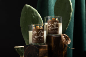 Lone Star Leather Container Candle