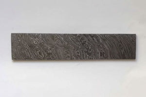 8 Inch Firestorm Pattern Damascus Steel Billet Bar Blank for Custom Knife Making by JW SteelCrafts