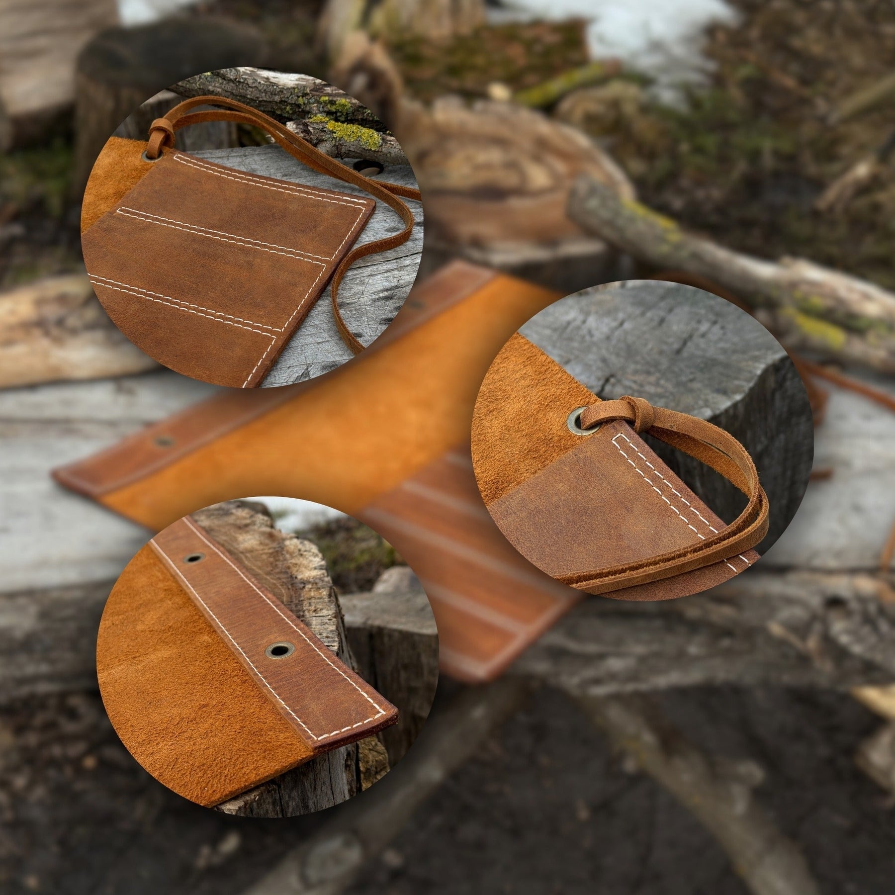 8 Pocket Leather Chisel Roll