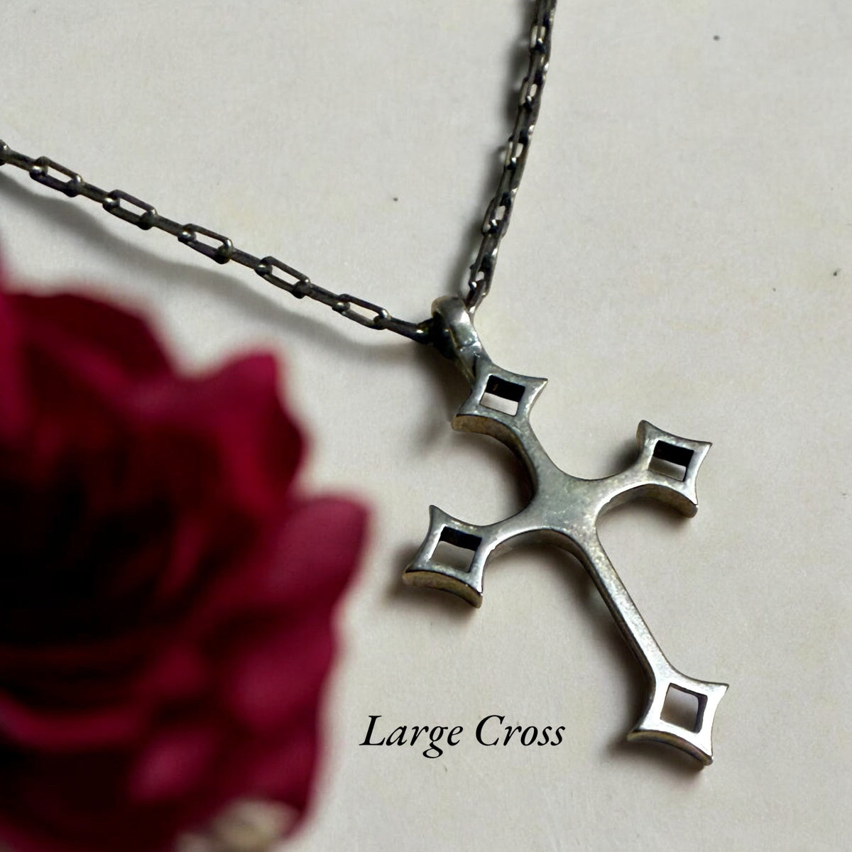 Gothic Medieval Cross Necklace - Bronze by Forged By Fire — view 3 of 8