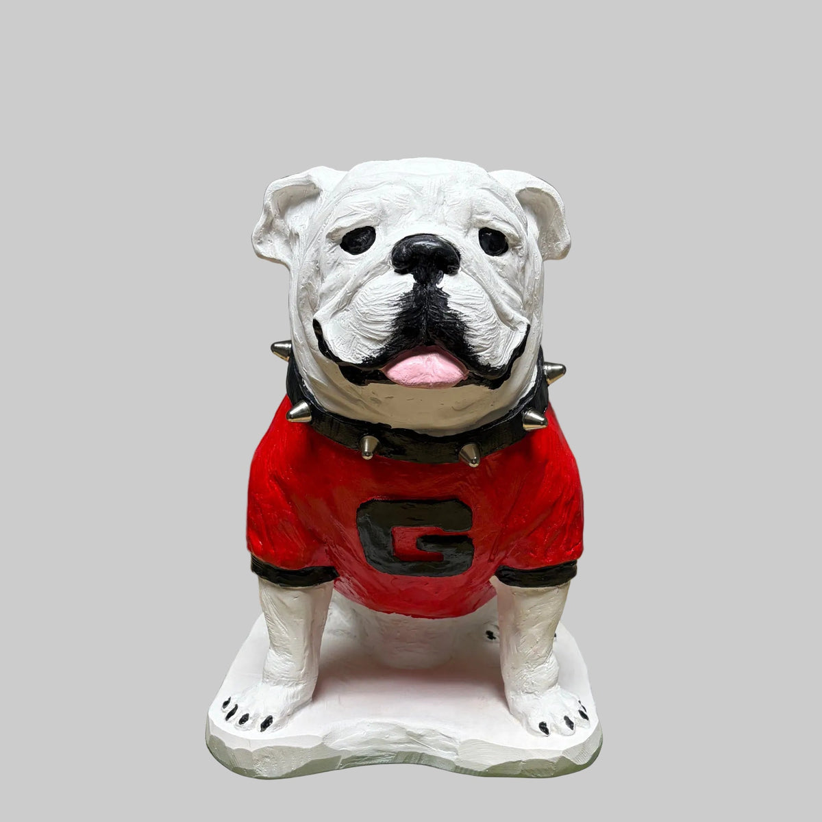 UGA Georgia Bulldog Mascot Cement Statue for Garden, Yard, Home Decor and Porch.