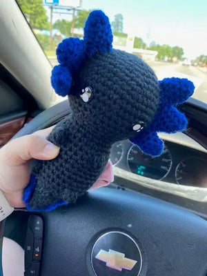 Crochet Axolotl Plushie - Handmade Amigurumi Toy - Custom Colors Available!