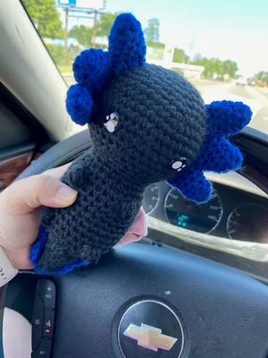 Crochet Axolotl Toy: Handmade Plush by Main Street Collective - Cute Car Accessory!