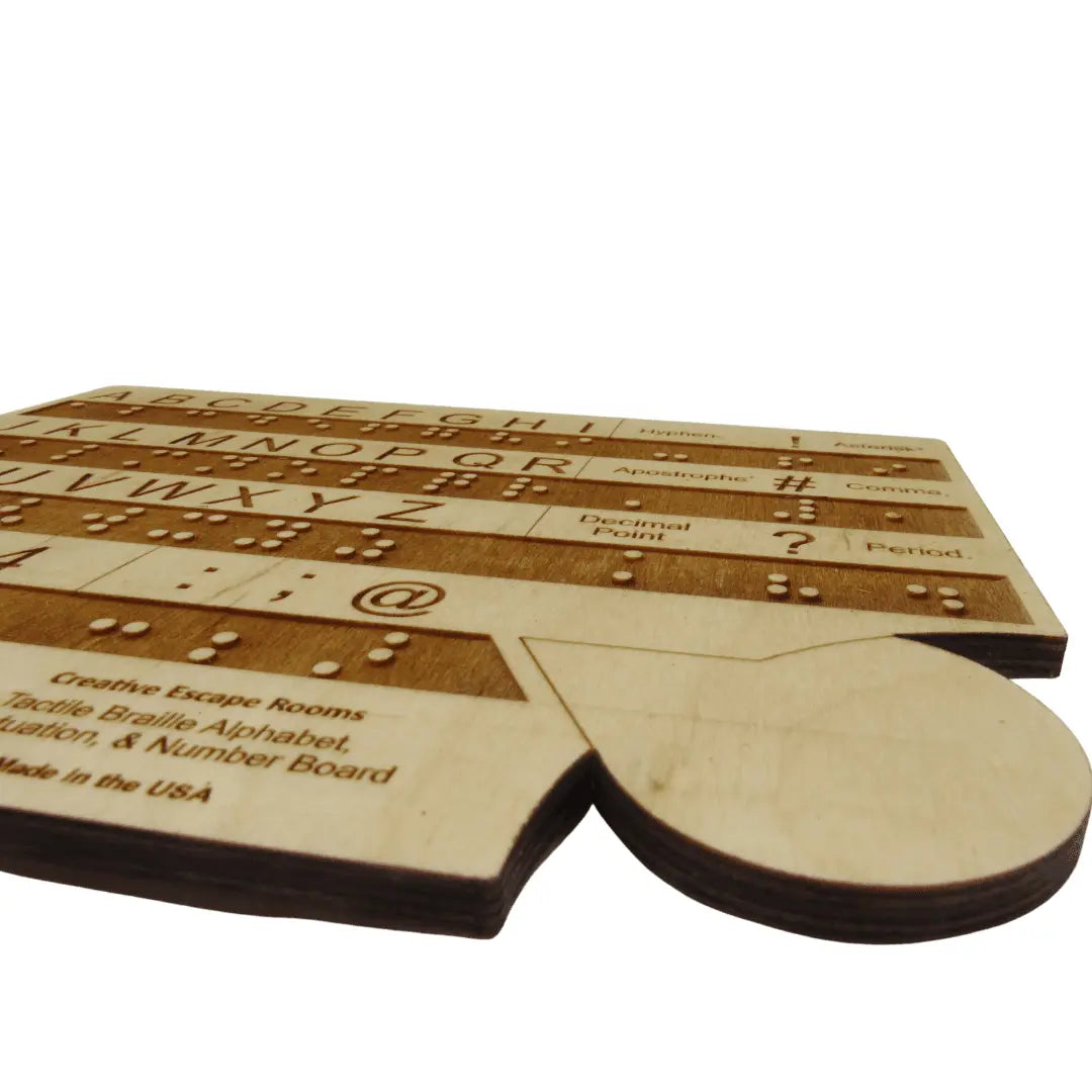 Advanced Braille Alphabet Number and Punctuation Learning Board Creative Escape Rooms