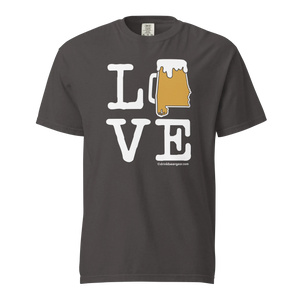 Alabama Beer Mug Tee - LOVE - COMFORT COLORS BRAND TEE Drink Beer Gear