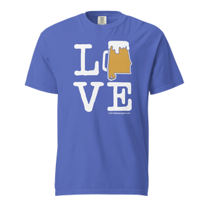 Alabama Beer Mug Tee - LOVE - COMFORT COLORS BRAND TEE Drink Beer Gear