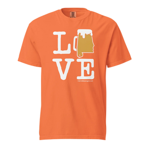 Alabama Beer Mug Tee - LOVE - COMFORT COLORS BRAND TEE Drink Beer Gear