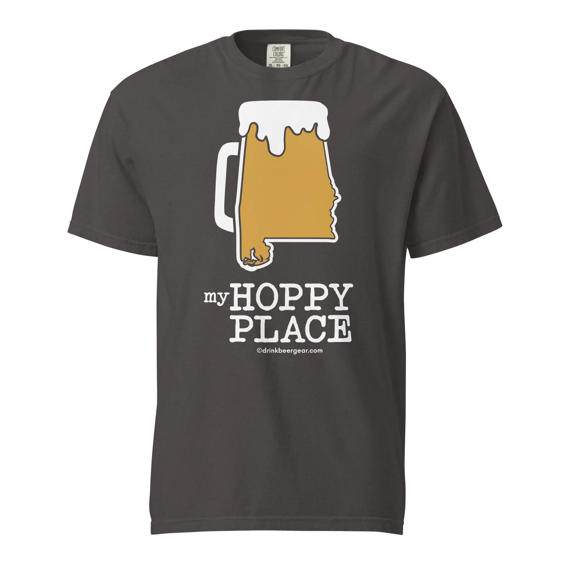 Alabama Beer Mug Tee - My Hoppy Place - COMFORT COLORS BRAND TEE Drink Beer Gear