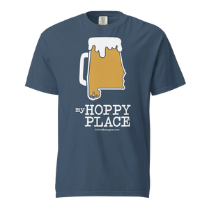 Alabama Beer Mug Tee - My Hoppy Place - COMFORT COLORS BRAND TEE Drink Beer Gear