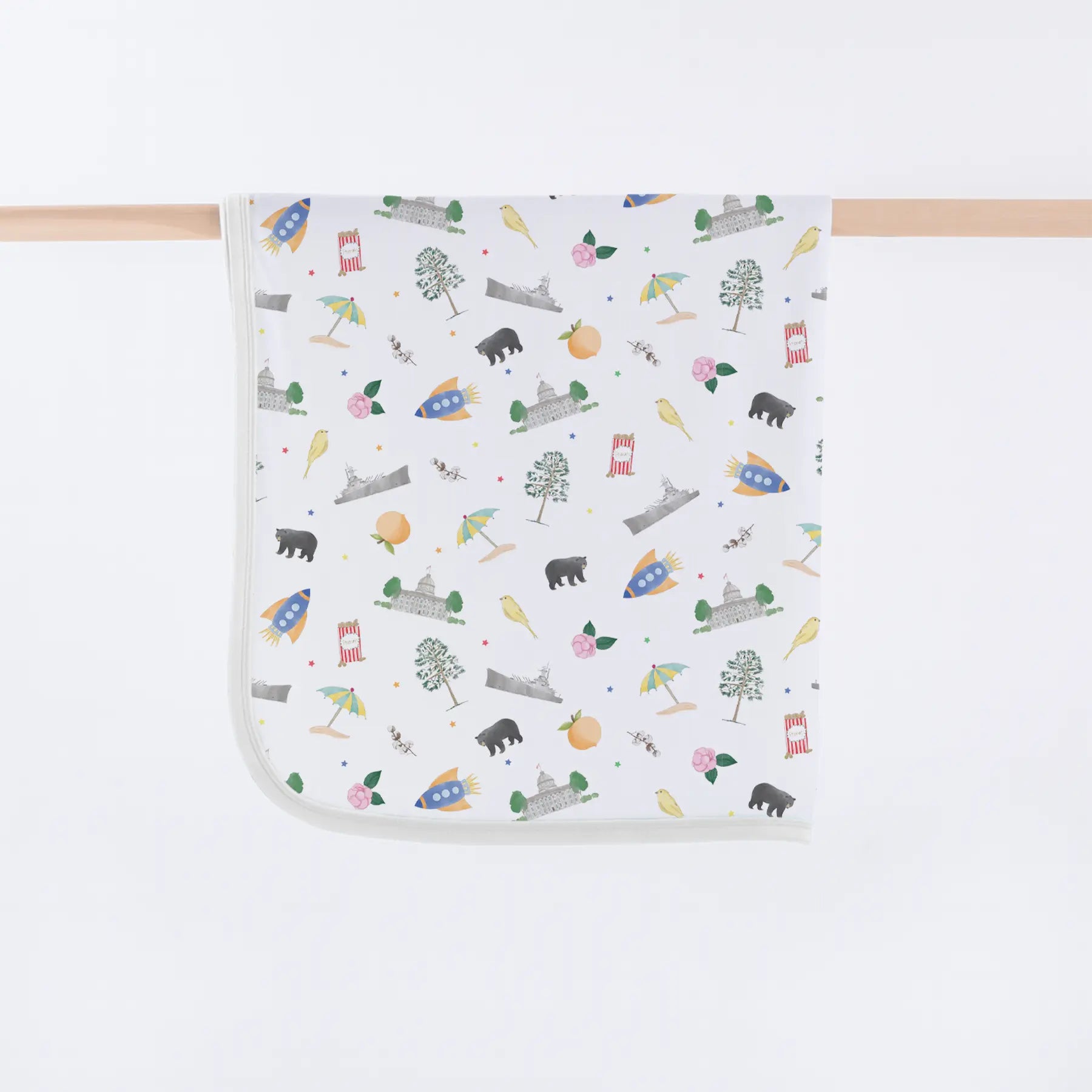 Alabama Kids Organic Cotton Baby Blanket Nola Tawk