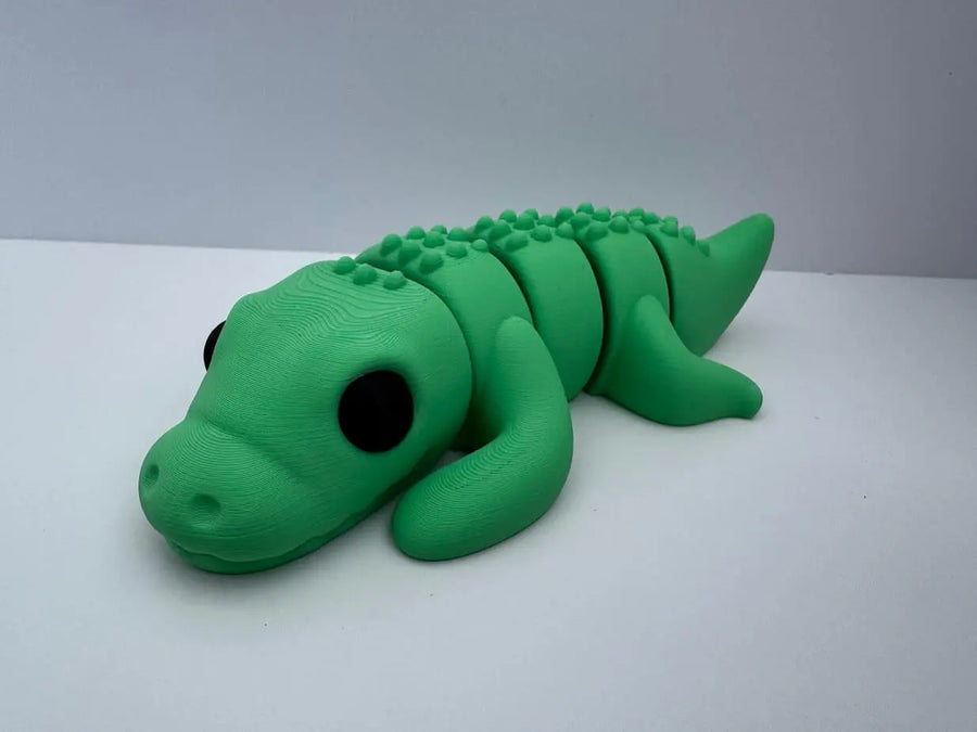 Alligator 3D Printed Fidget Toy | Large Reptile Sensory Toy
