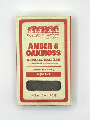 Amber and Oakmoss handmade Southern soap bar