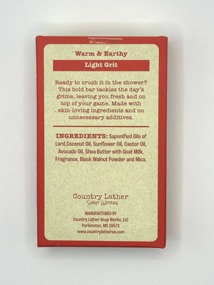 Amber and Oakmoss soap with earthy scent