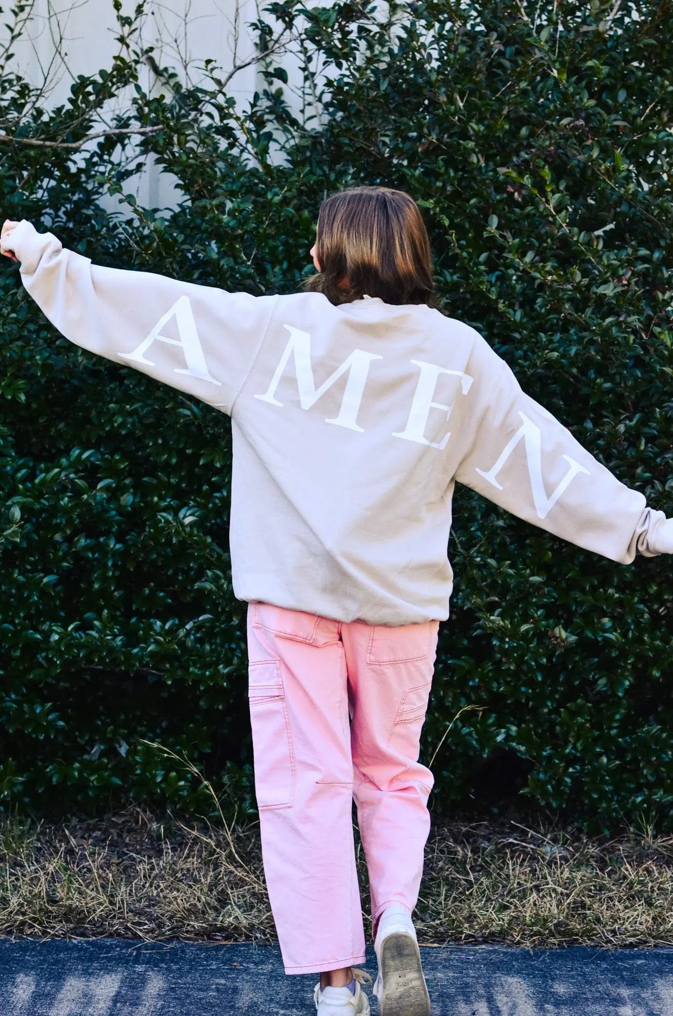 Amen Sand Sweatshirt Southern Bliss Company