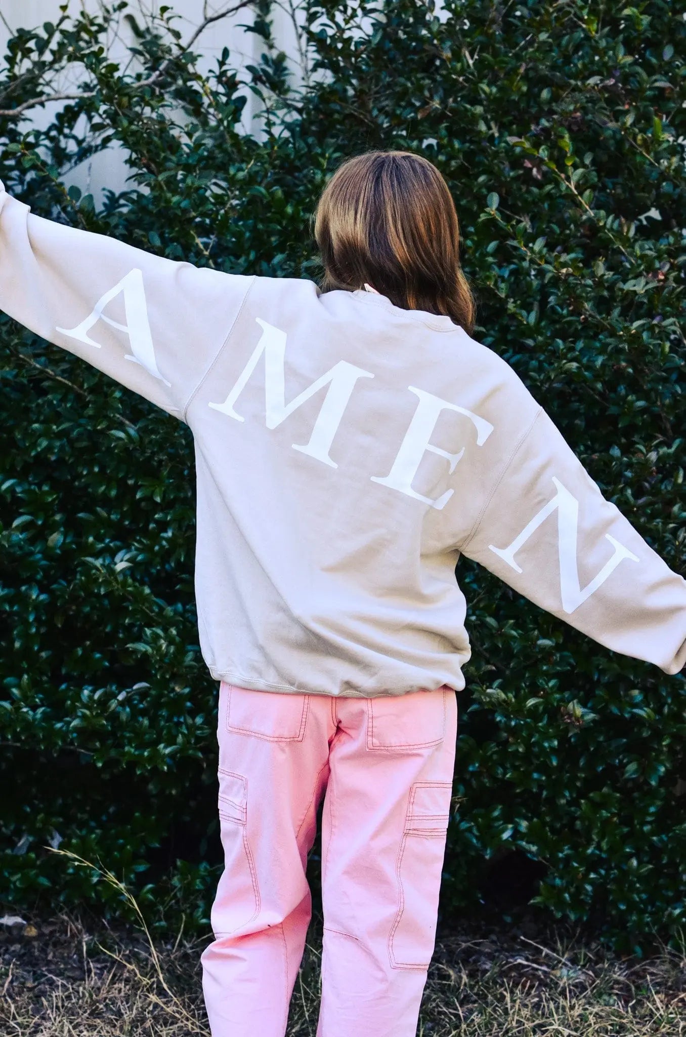 Amen Sand Sweatshirt Southern Bliss Company