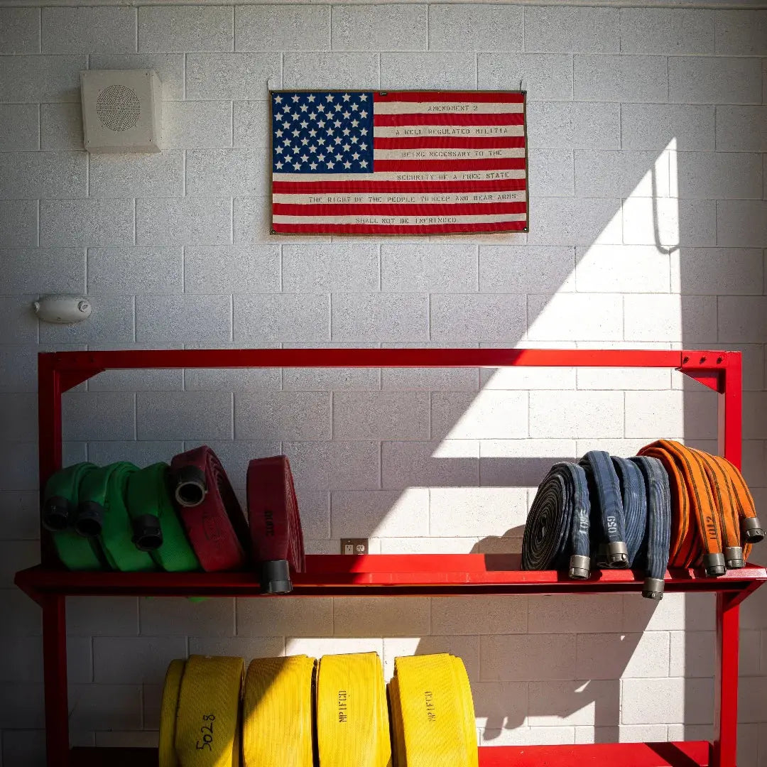 American Flag - Fire Hose - Second Amendment Recycled Firefighter